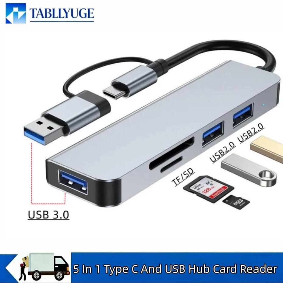 Microsd Card Tablet - موزع USB-C 5/7/8 في 2 مع