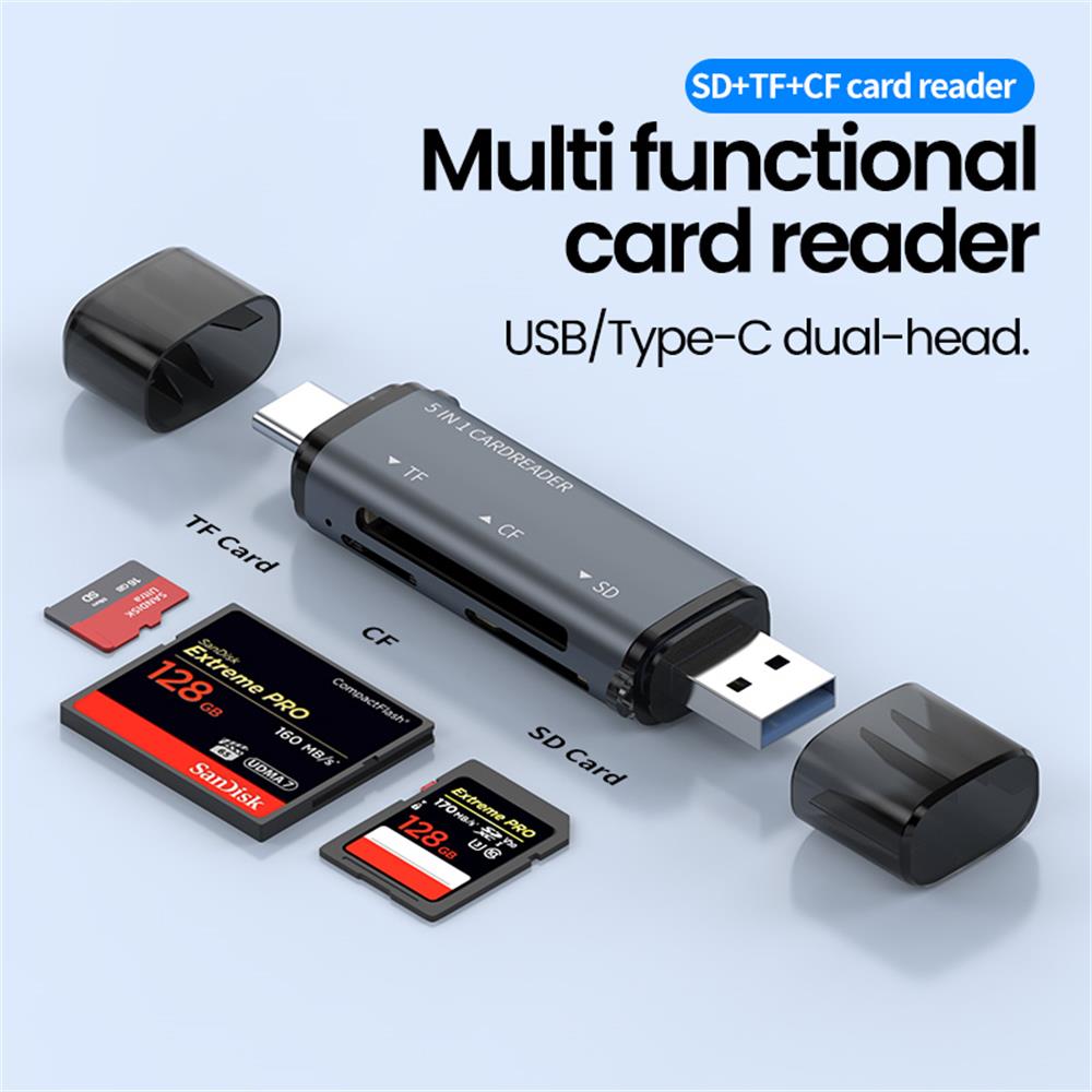 Microsd Card Tablet - 5 في 1 قارئ بطاقات USB