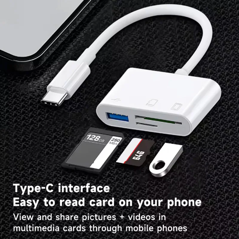 كابل قارئ بطاقات USB C 3 في 1، - مراجعة Microsd Card Tablet وسعره