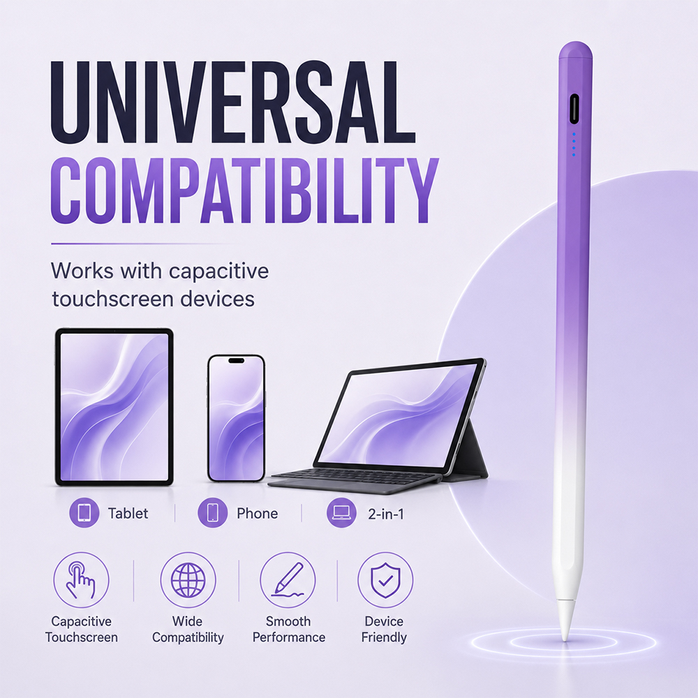قلم ستايلس نشط عالمي مع ملحق م - مراجعة Tablet Stylus Accessories وسعره