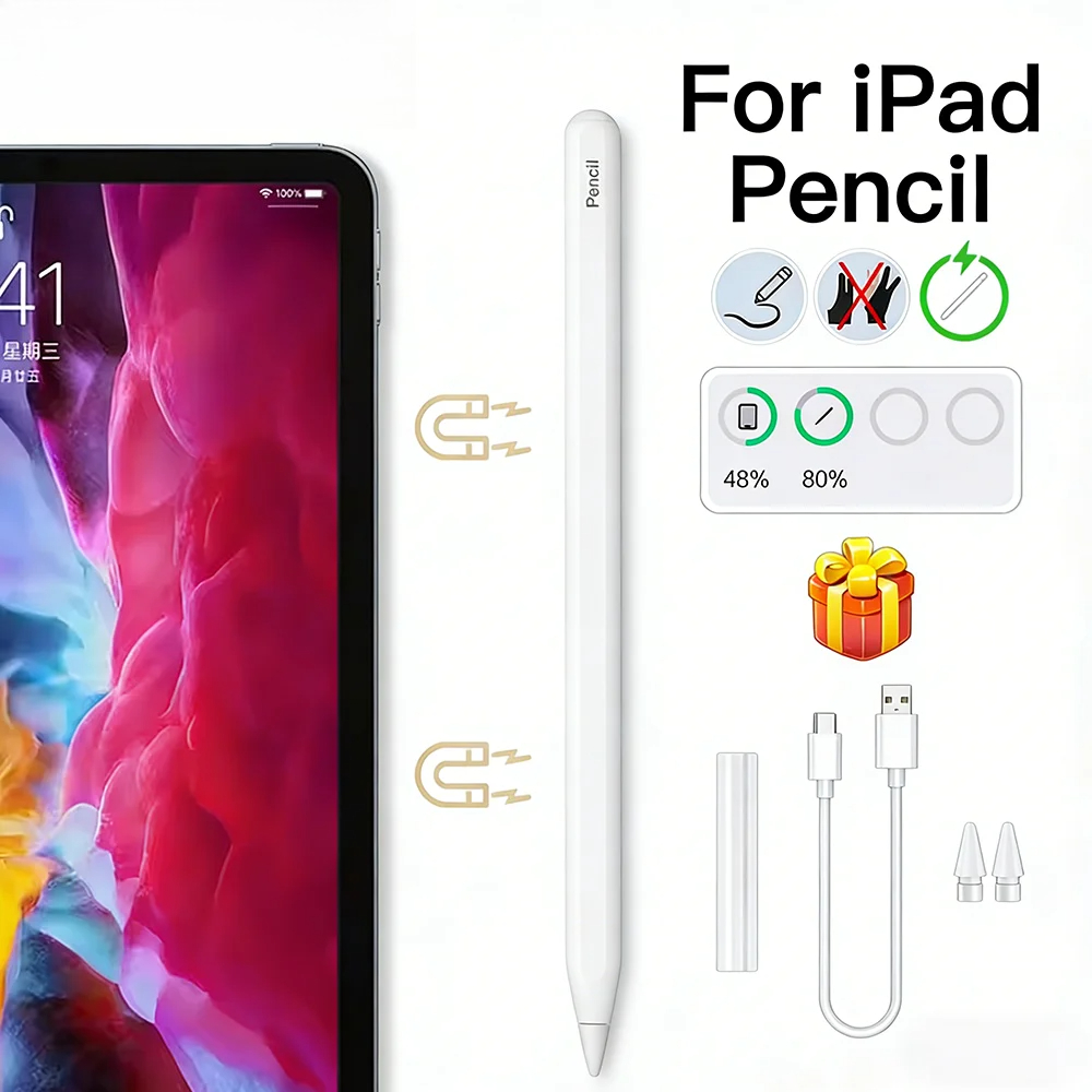 قلم ستايلس مغناطيسي للشحن مع خ - مراجعة Tablet Pencil Accessories وسعره