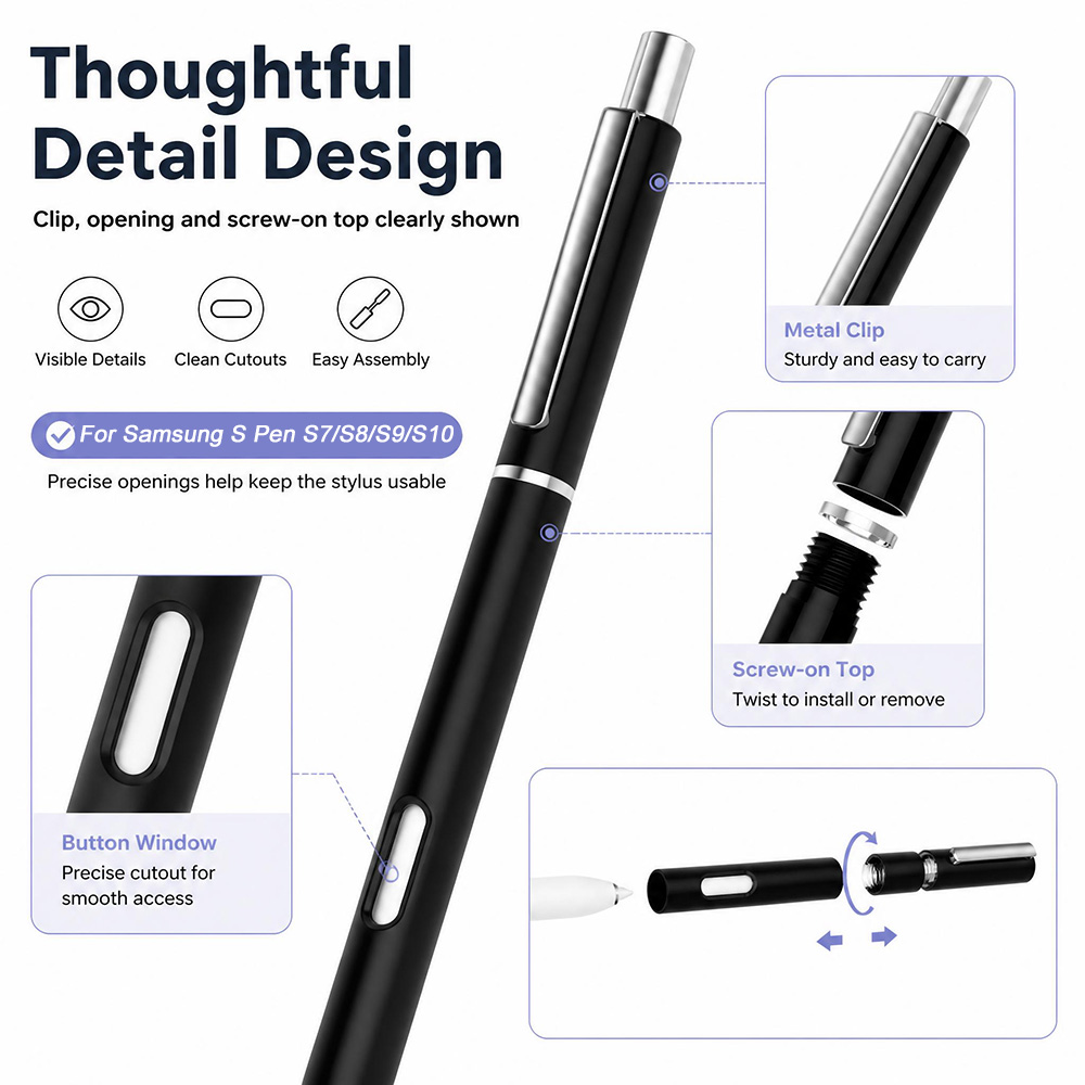 غطاء حماية لقلم اللمس، حافظة ق - مراجعة Tablet Stylus Accessories وسعره