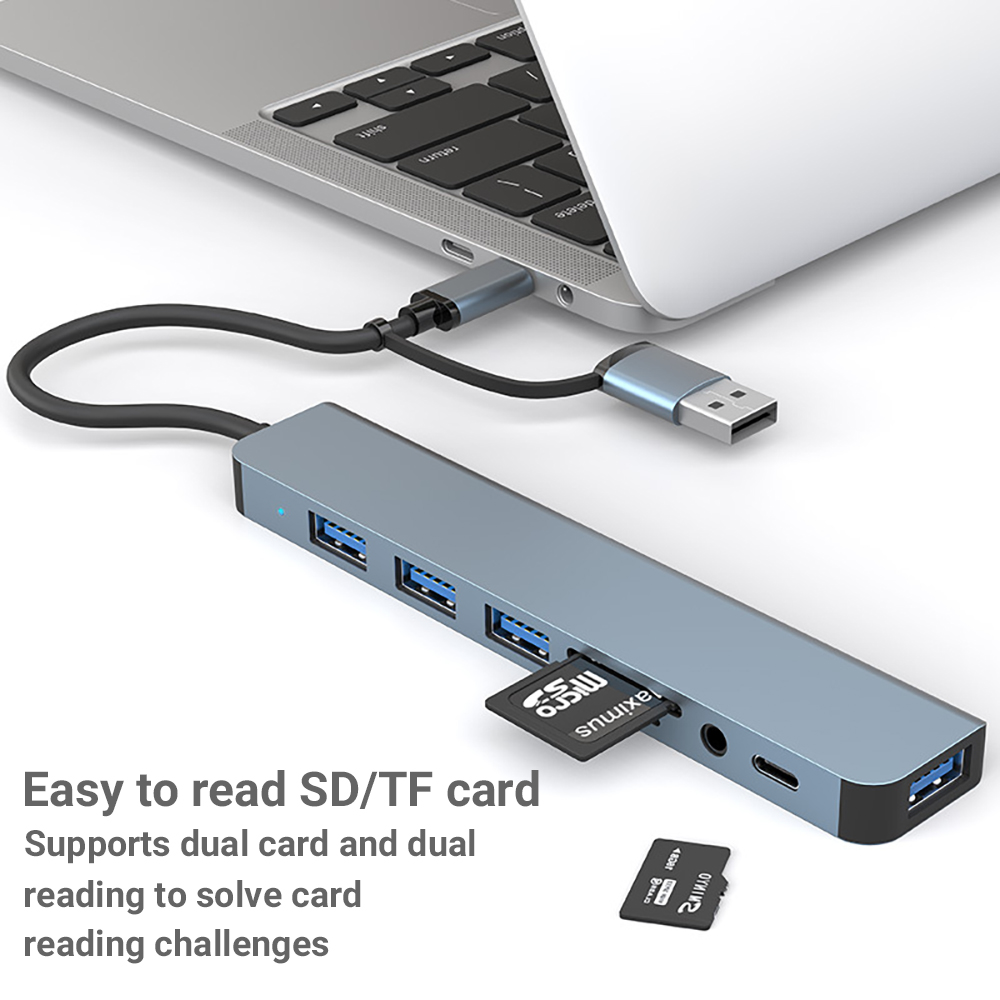 محطة توصيل 8 في 2 مع منافذ USB - مراجعة Microsd Card Tablet وسعره